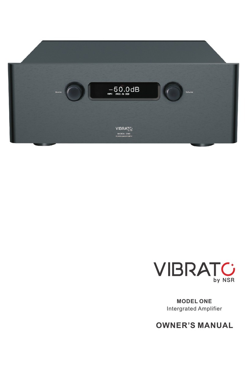 VIBRATO MODEL ONE owner's manual
