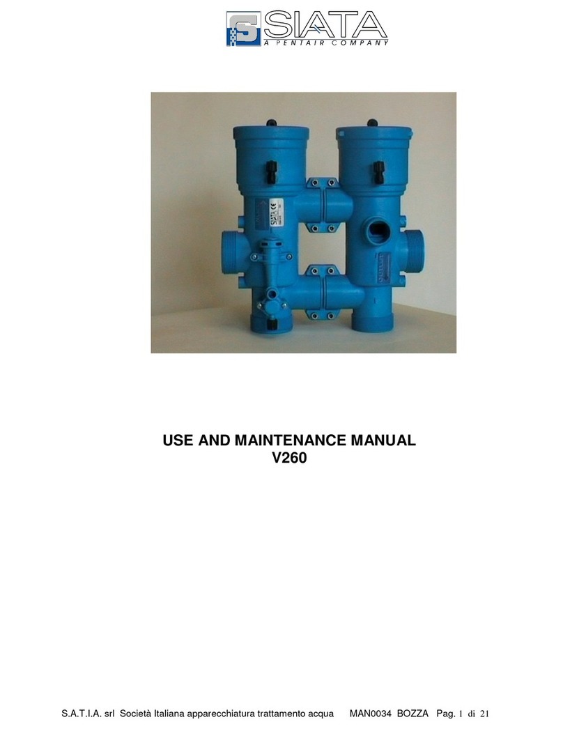 SIATA V260 Use and maintenance manual