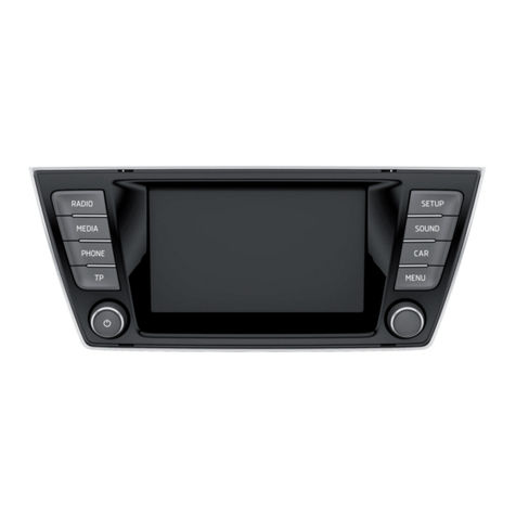 Skoda CAR RADIO BOLERO User manual