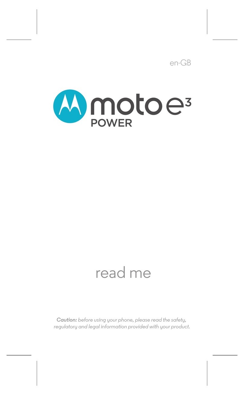 Motorola moto e3 Instruction sheet