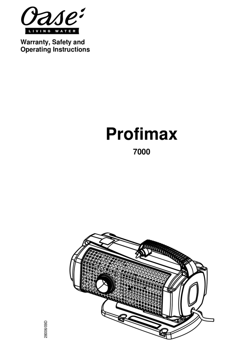 Oase Profimax 7000 Warranty, safety and operating instructions
