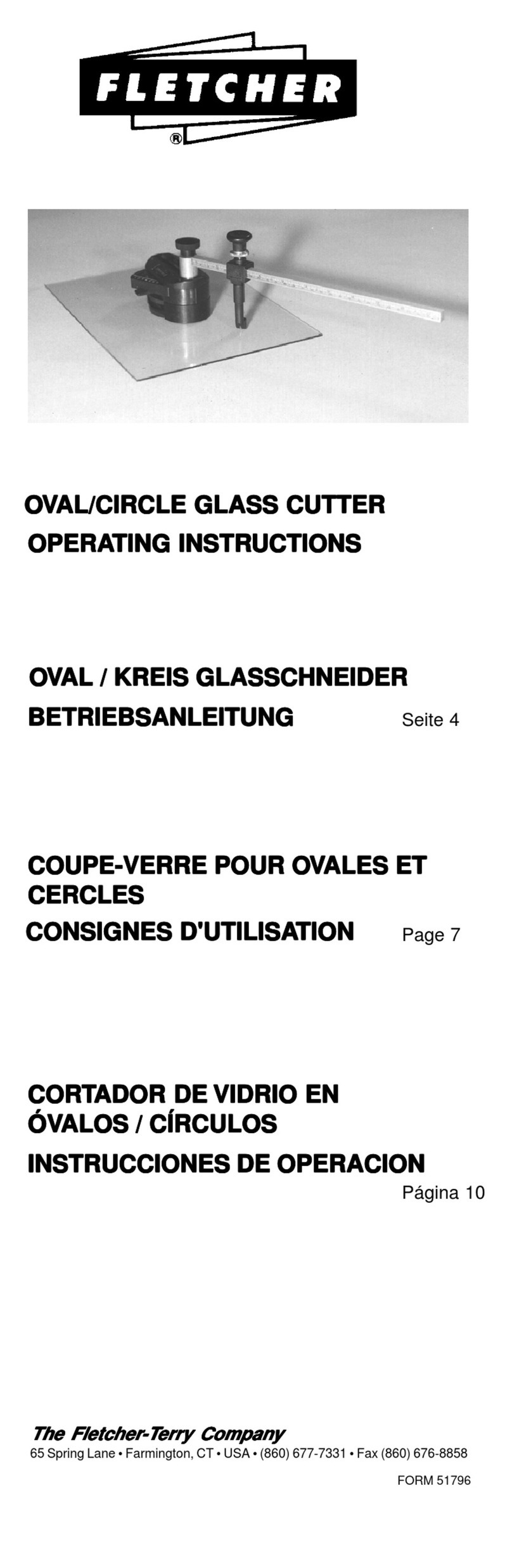 Fletcher-Terry F05221 operating instructions