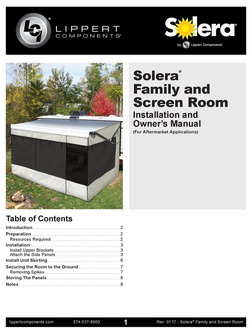 Lippert Components Solera Installation and owner's manual