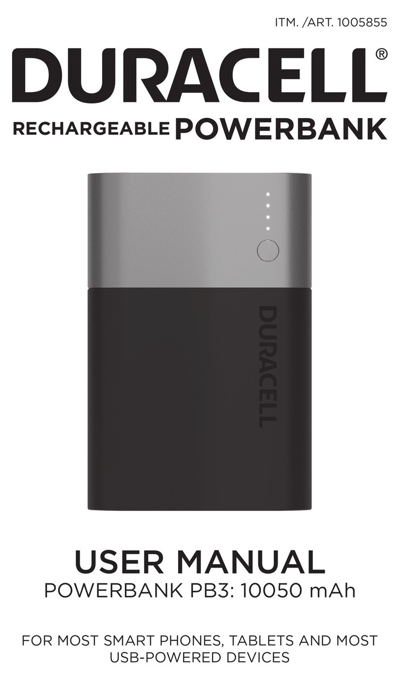 Duracell PB3 user manual