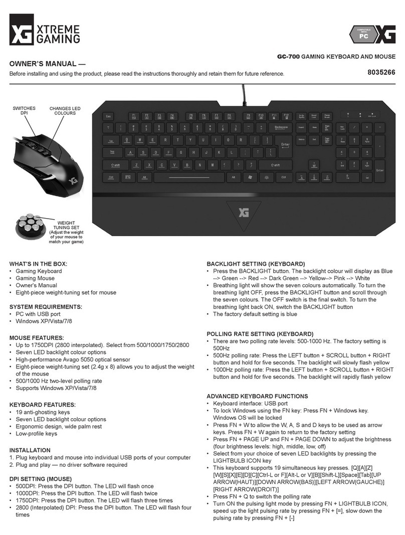 XG GC-700 owner's manual