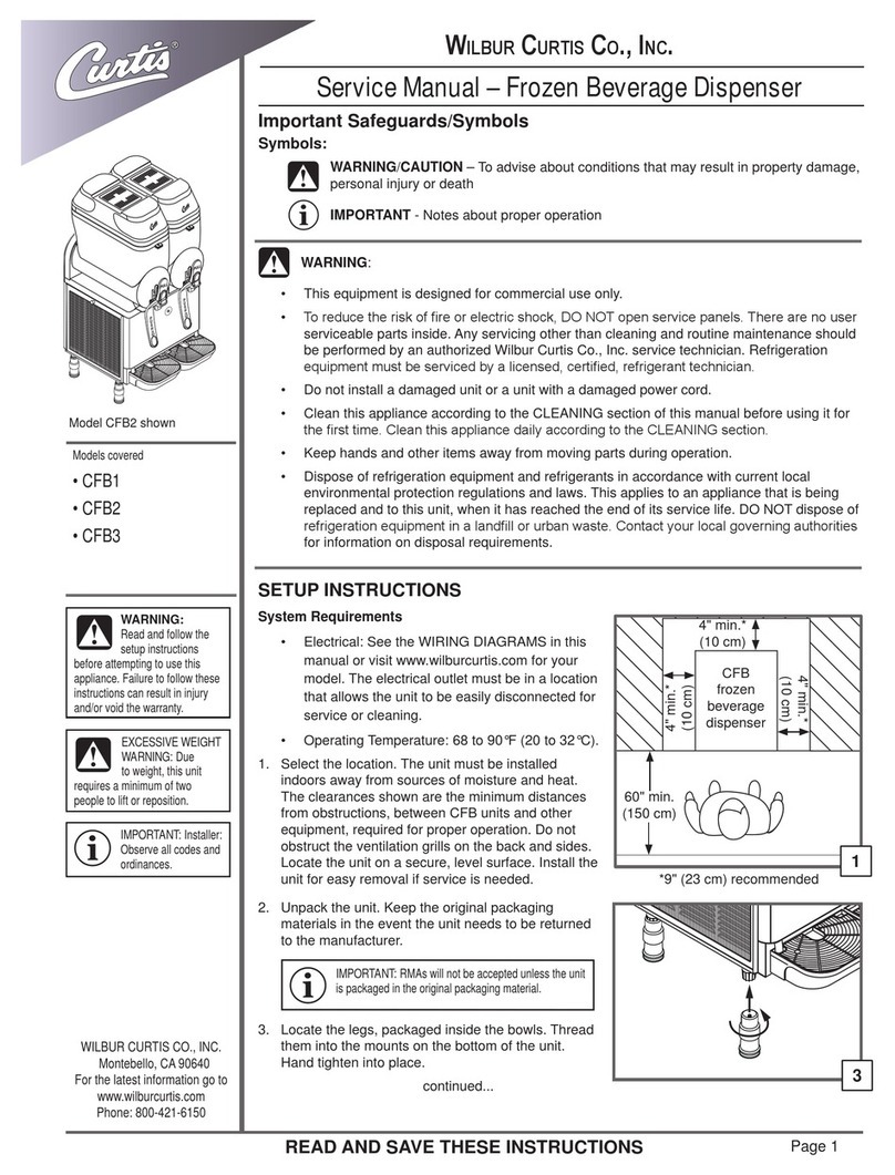 Curtis CFB1 User manual