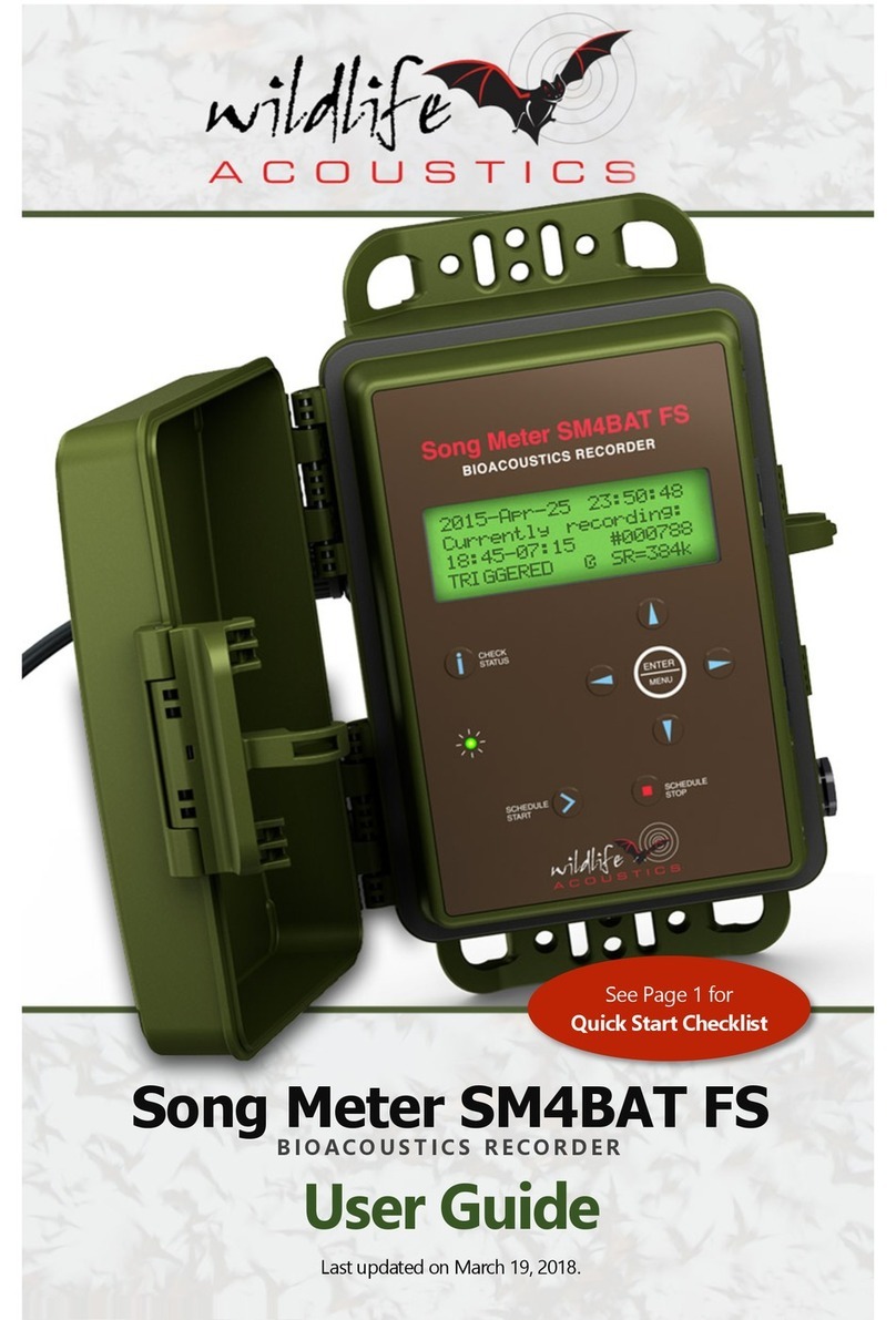 Wildlife Acoustics Song Meter SM4BAT FS User manual