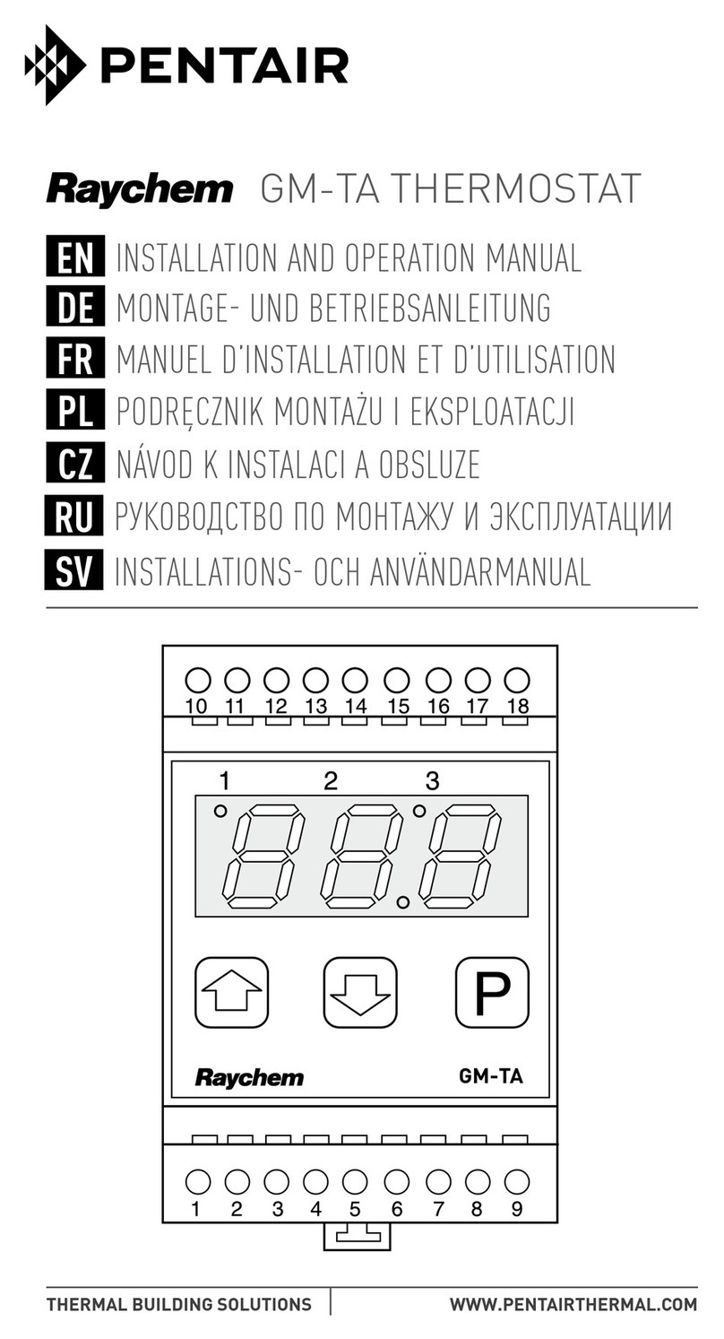 Pentair Raychem Installation and operation manual