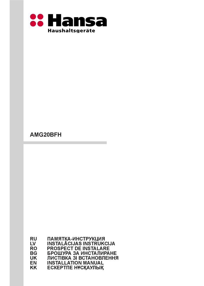 Hansa AMG20BFH User manual