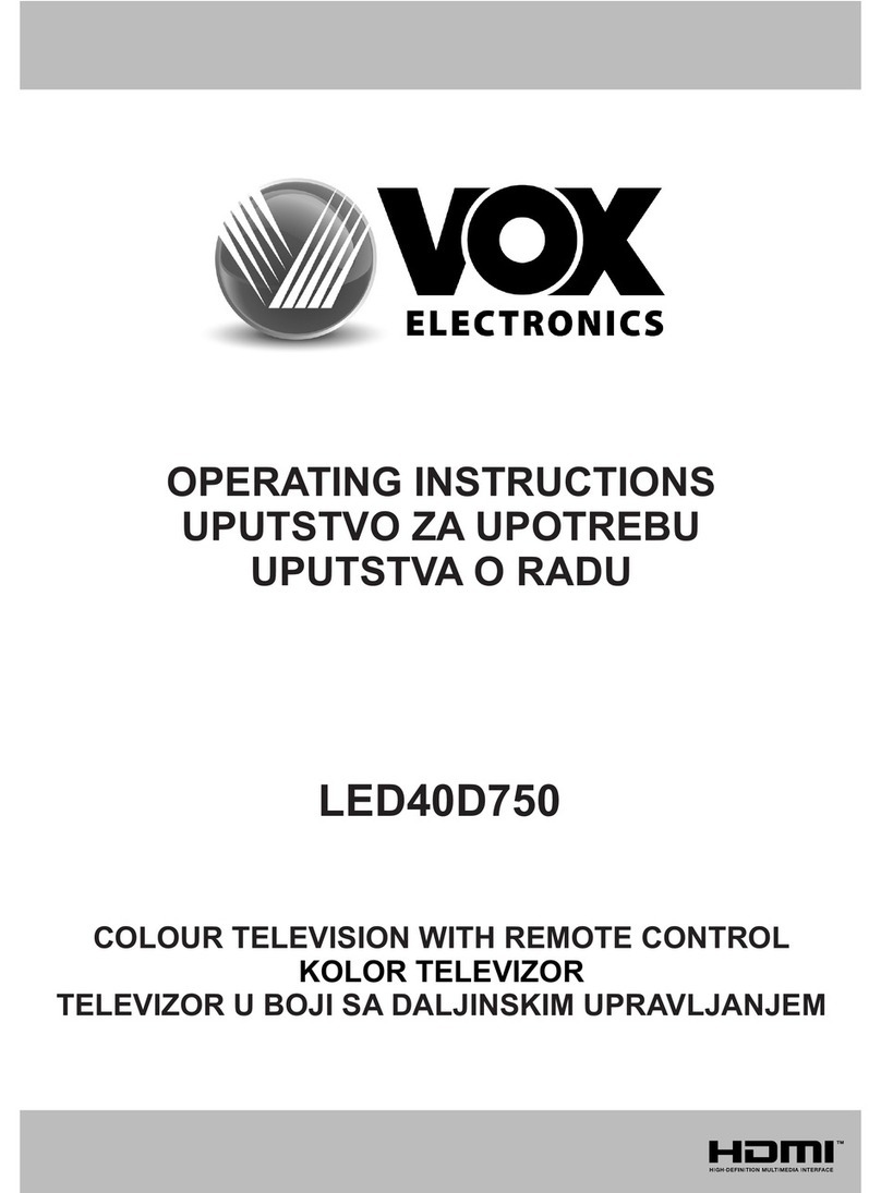 MVOX electronics LED40D750 User manual