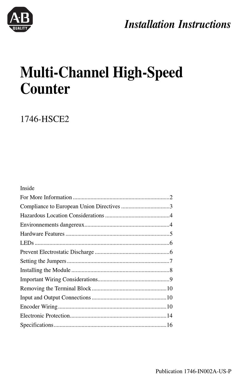 AB Quality 1746-HSCE2 User manual