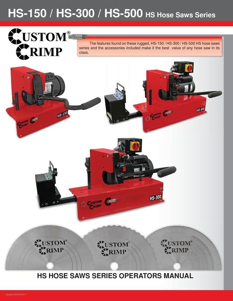 CustomCrimp HS-150 Operator's manual