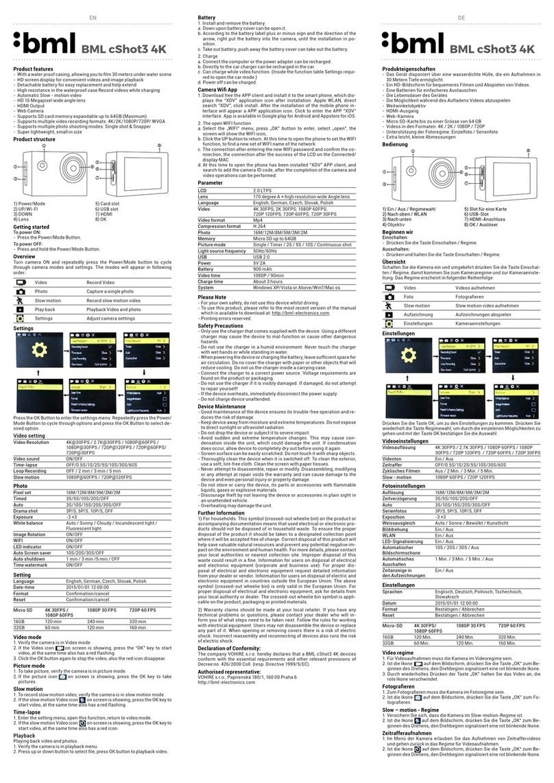 BML cShot3 4K manual