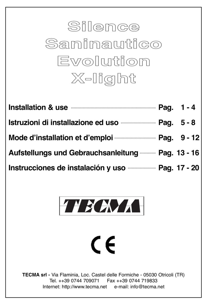 Tecma Silence Installation & use Tecma Silence Installation & use