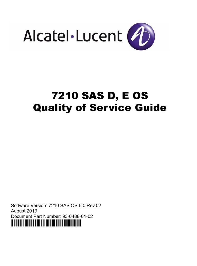 Alcatel-Lucent 7210 SAS D User manual