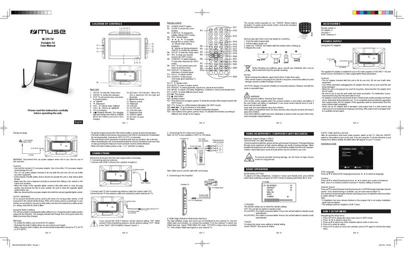 Muse M-335 TV user manual