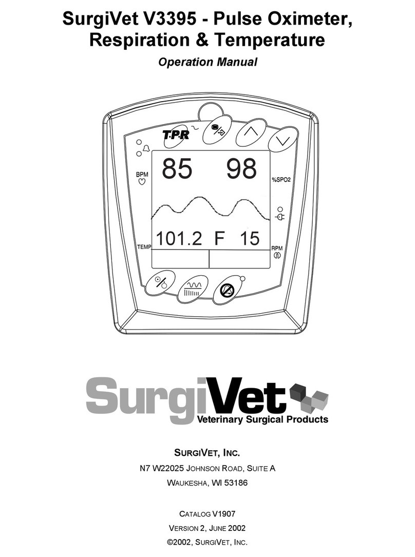 SurgiVet V3395 Operation manual