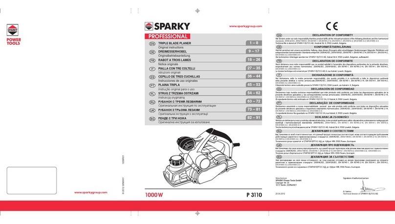 Sparky Group P 3110 User manual