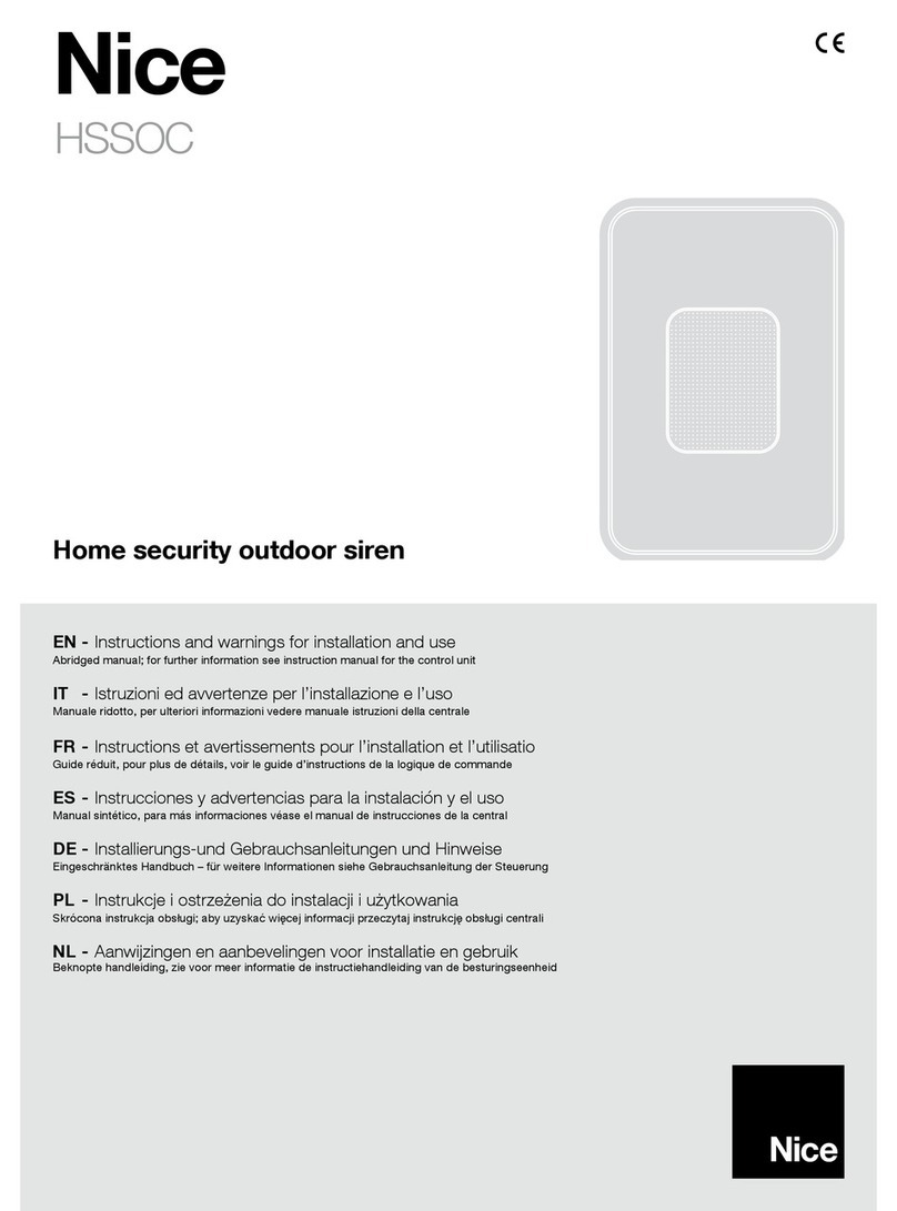 Nice HSSOC User manual