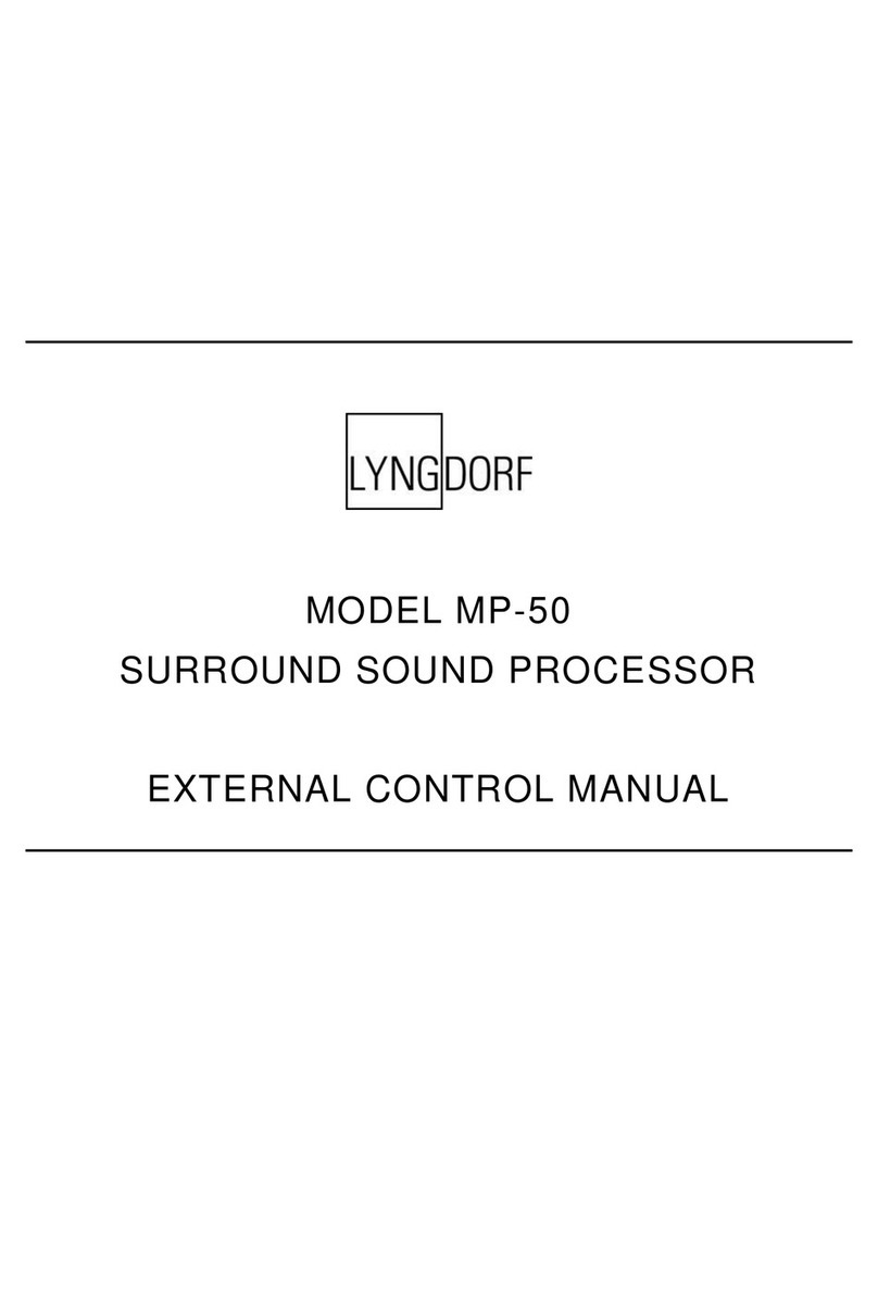 Lyngdorf Audio MP-50 user manual