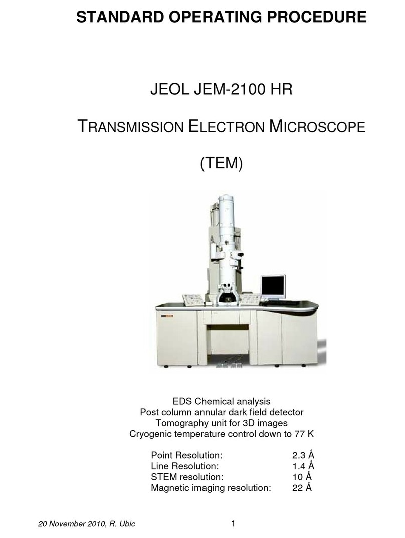 JEOL JEM-2100 HR Standard operating procedure