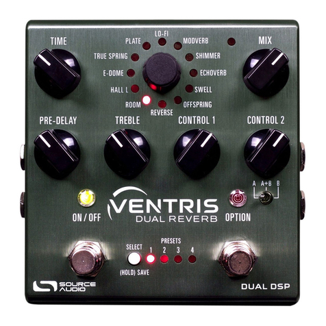 Source Audio Ventris Dual Reverb User manual