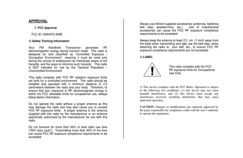 AirTech ATS-400B user manual