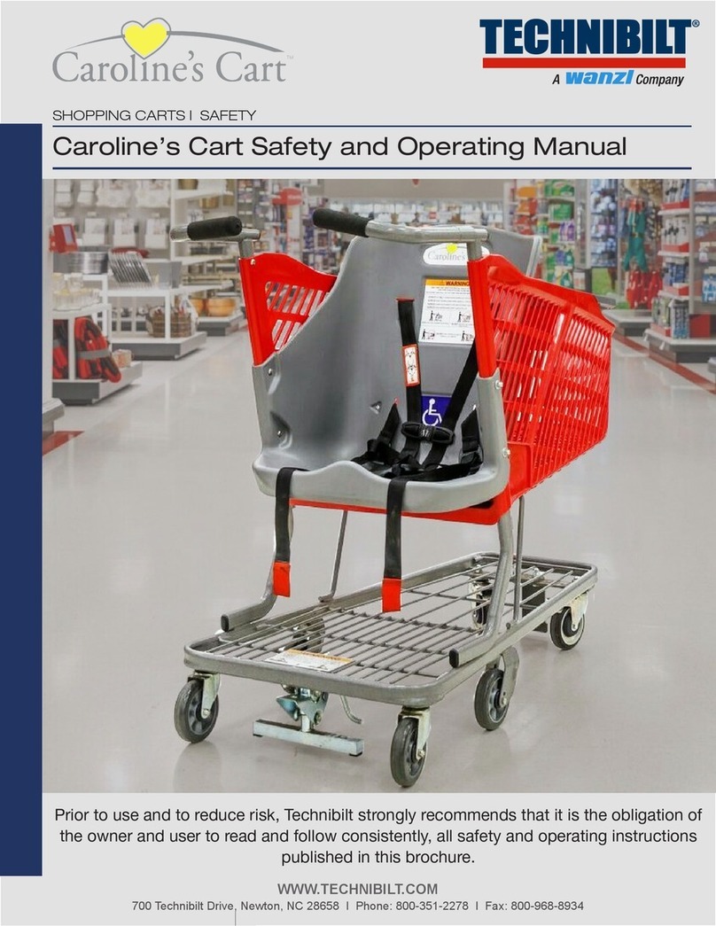 Technibilt Caroline’s Cart Safety and operating manual