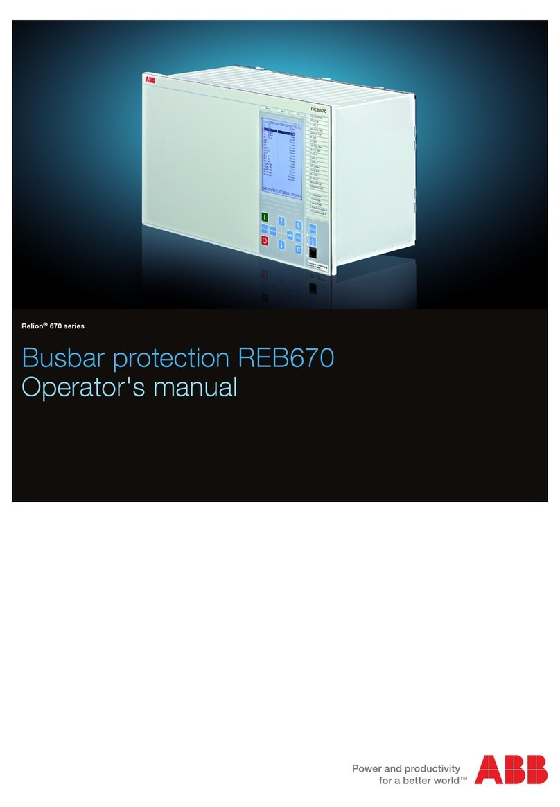 ABB RELION REB670 Operator's manual