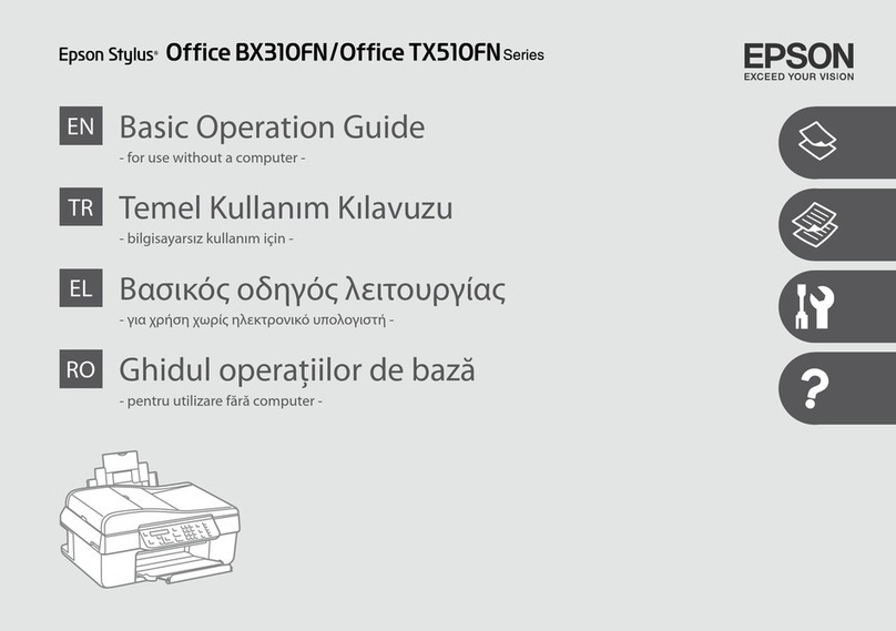 Epson Office BX310FN Series Assembly instructions