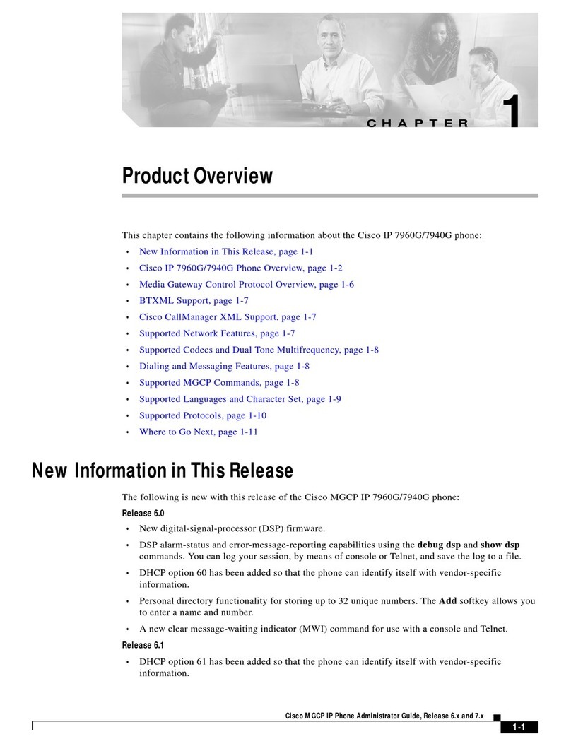 Cisco IP 7960G Operating and safety instructions