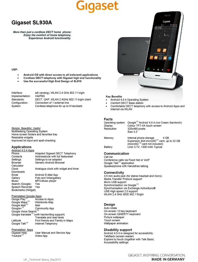 Gigaset SL930A user manual