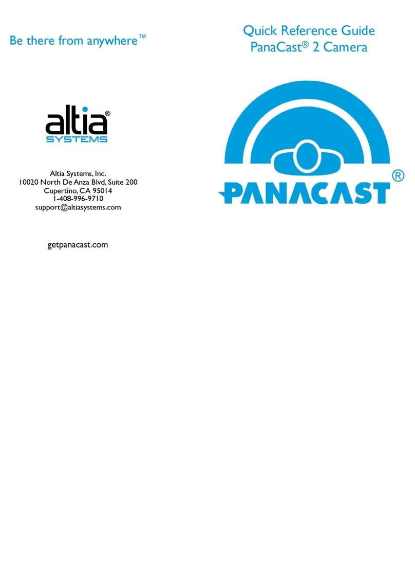 Altia Systems PanaCast 2 Quick reference guide