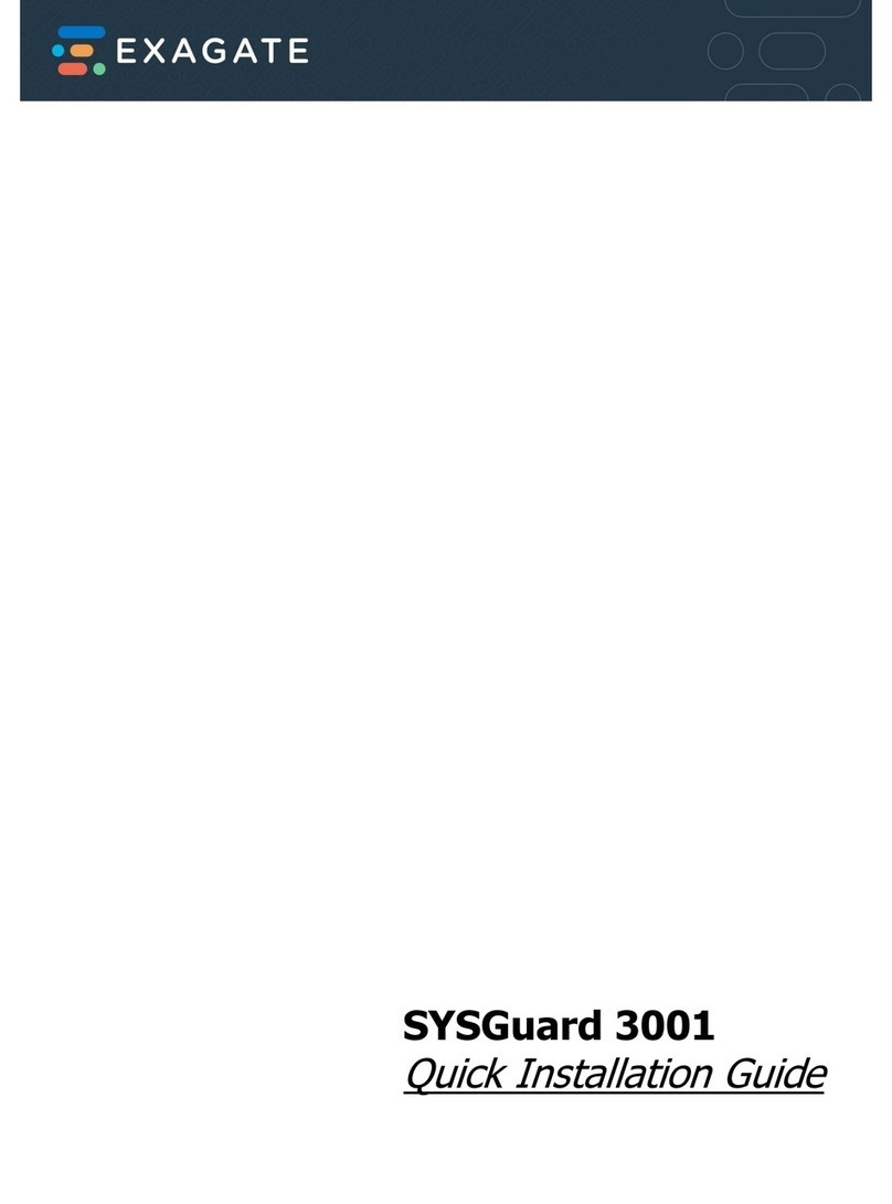 EXAGATE SYSGuard 3001 Quick installation guide
