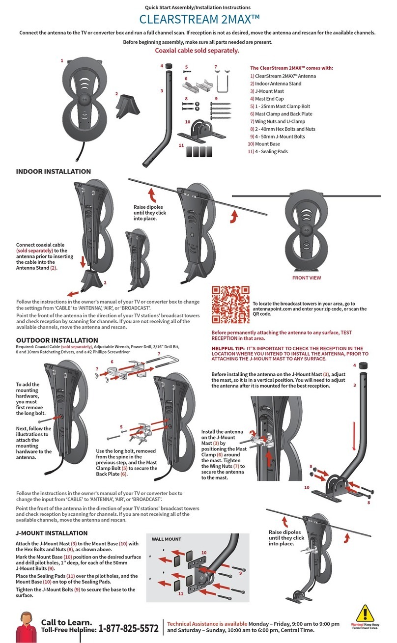Antennas Direct C2MVJ Quick start assembly/installation instructions