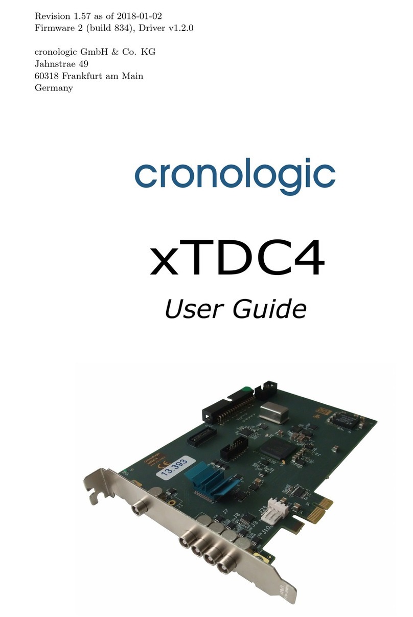 Cronologic xTDC4 user guide