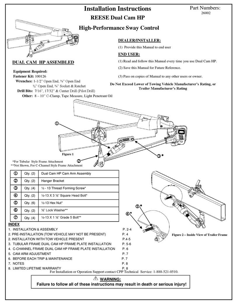 Reese 26002 installation instructions