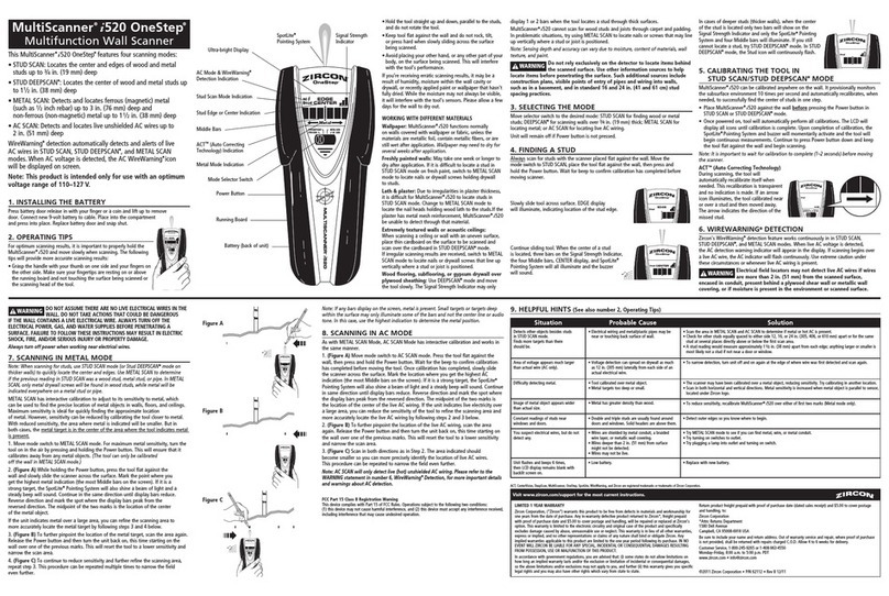 Zircon MultiScanner i520 OneStep User manual