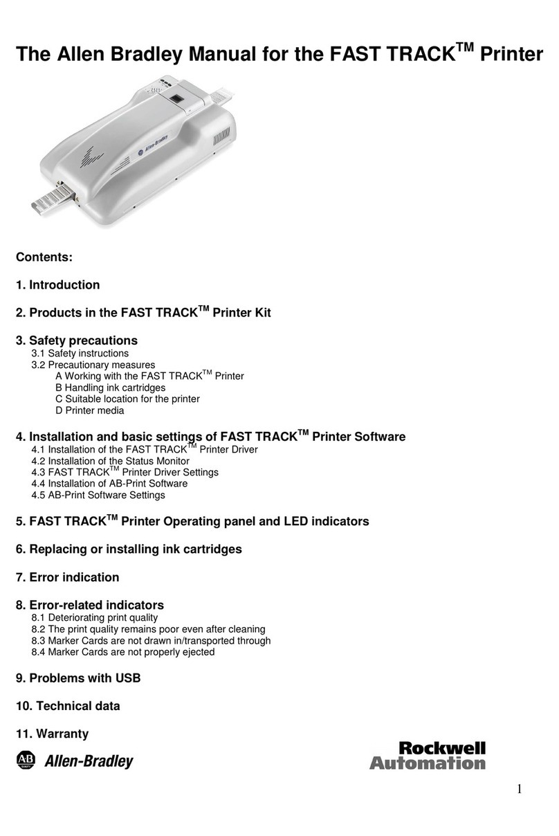 Allen-Bradley FAST TRACK User manual