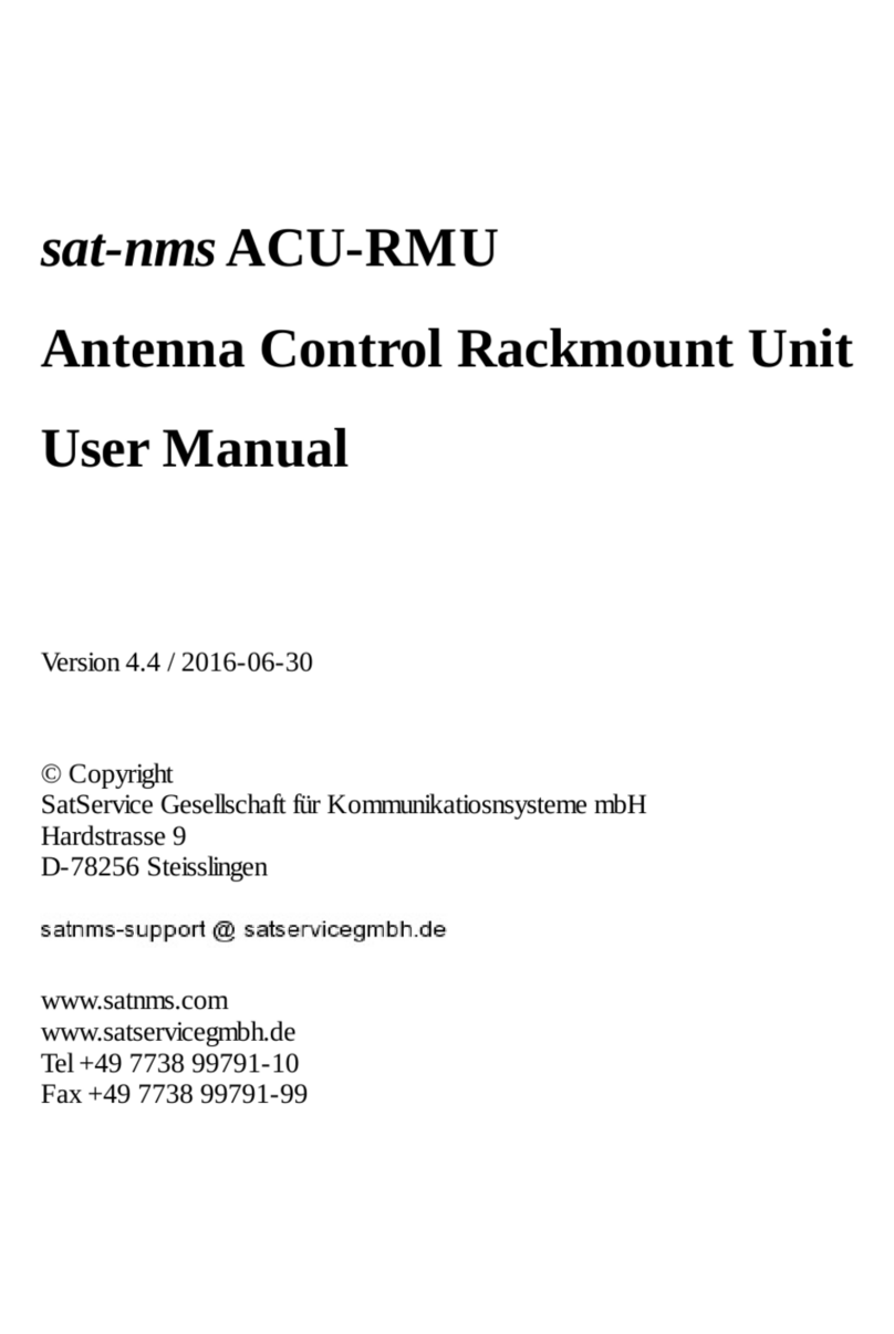 SatService sat-nms ACU-RMU user manual