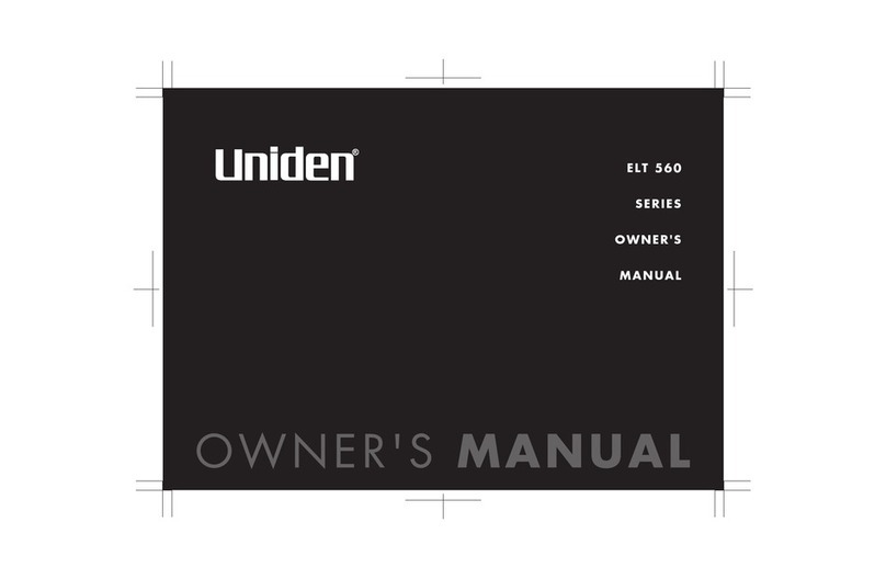 Uniden ELT 560 series User manual