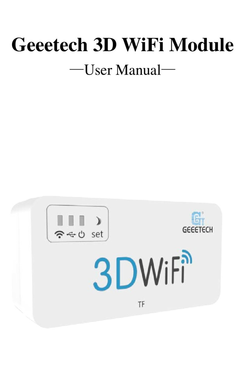 Geeetech 3D WiFi User manual