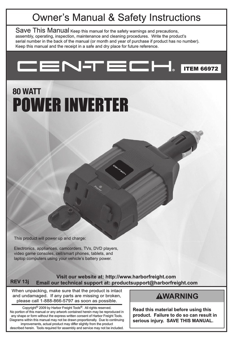 Centech 66972 Original instruction manual Centech 66972 Original instruction manual