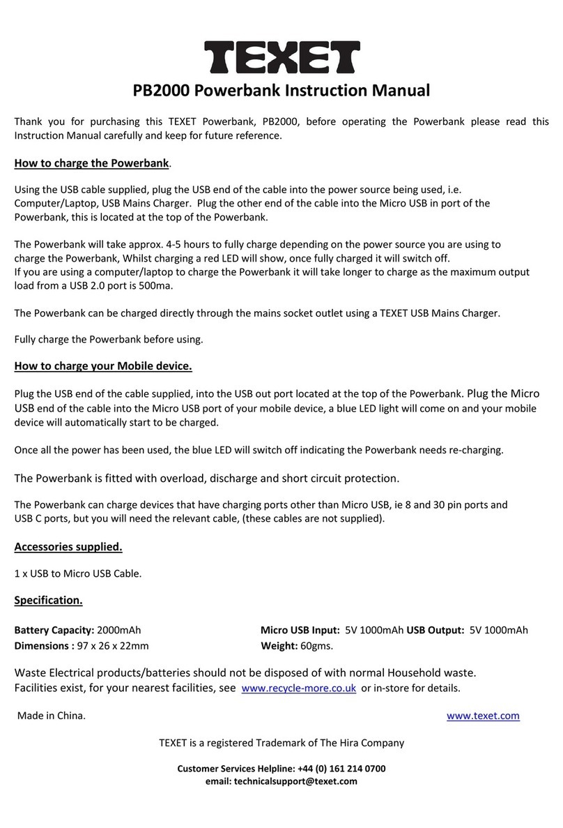 texet PB2000 User manual