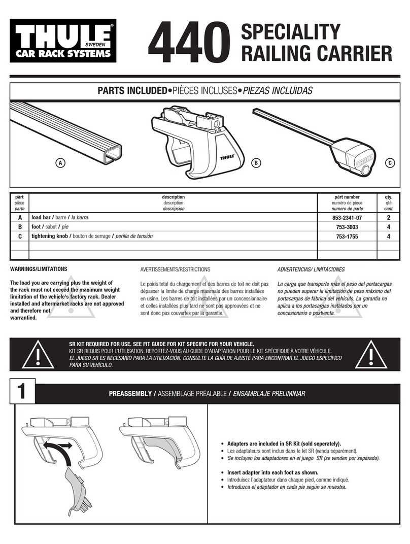 Thule 440 User manual