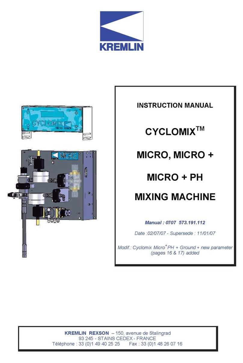 Kremlin CYCLOMIX MICRO User manual