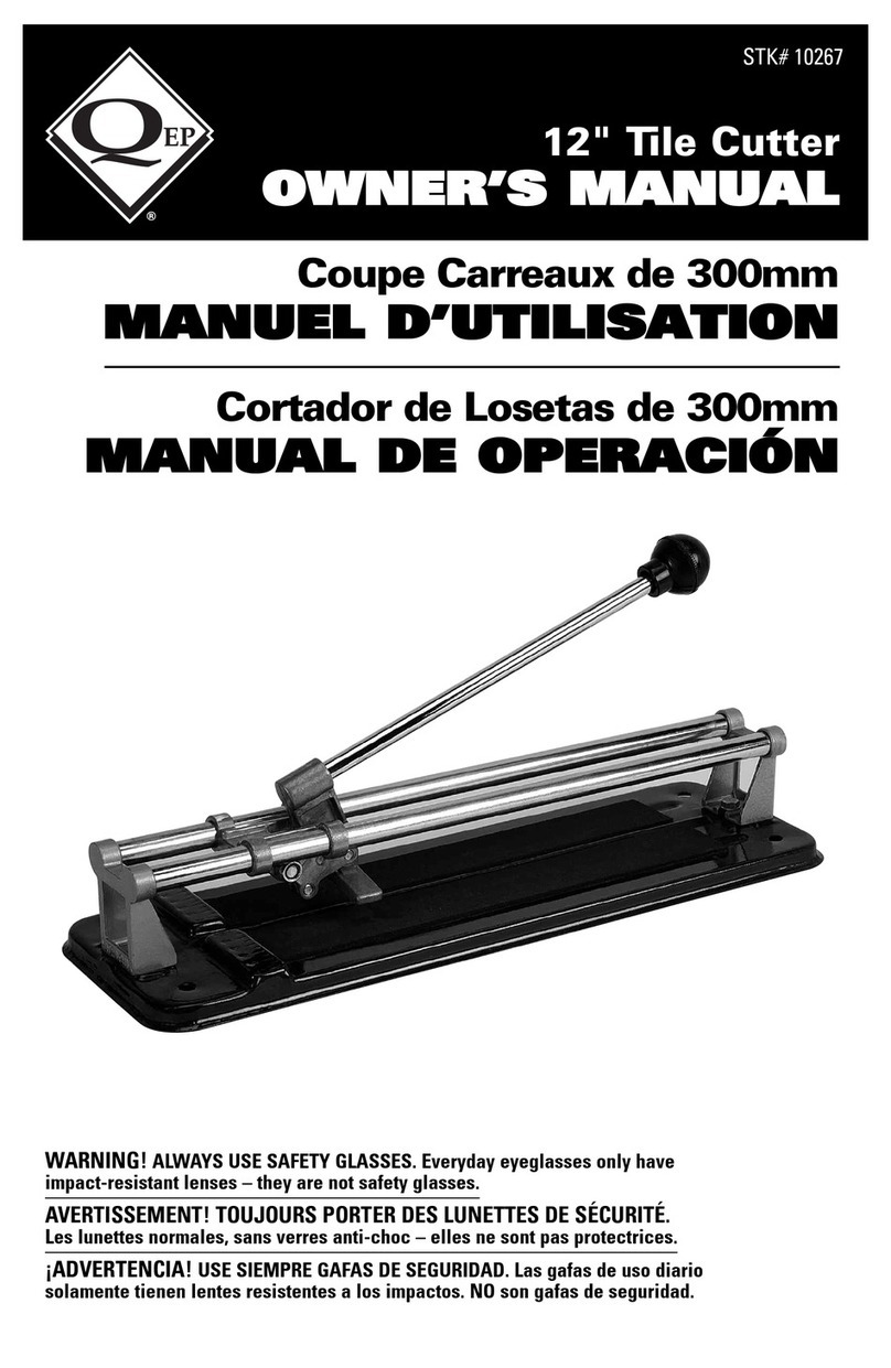 QEP 10267 User manual QEP 10267 User manual