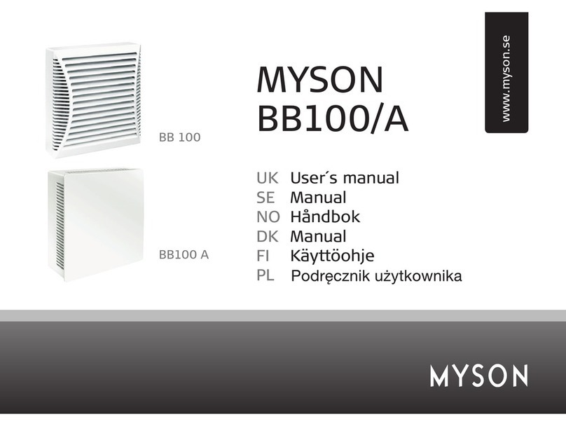 Myson BB 100 user manual