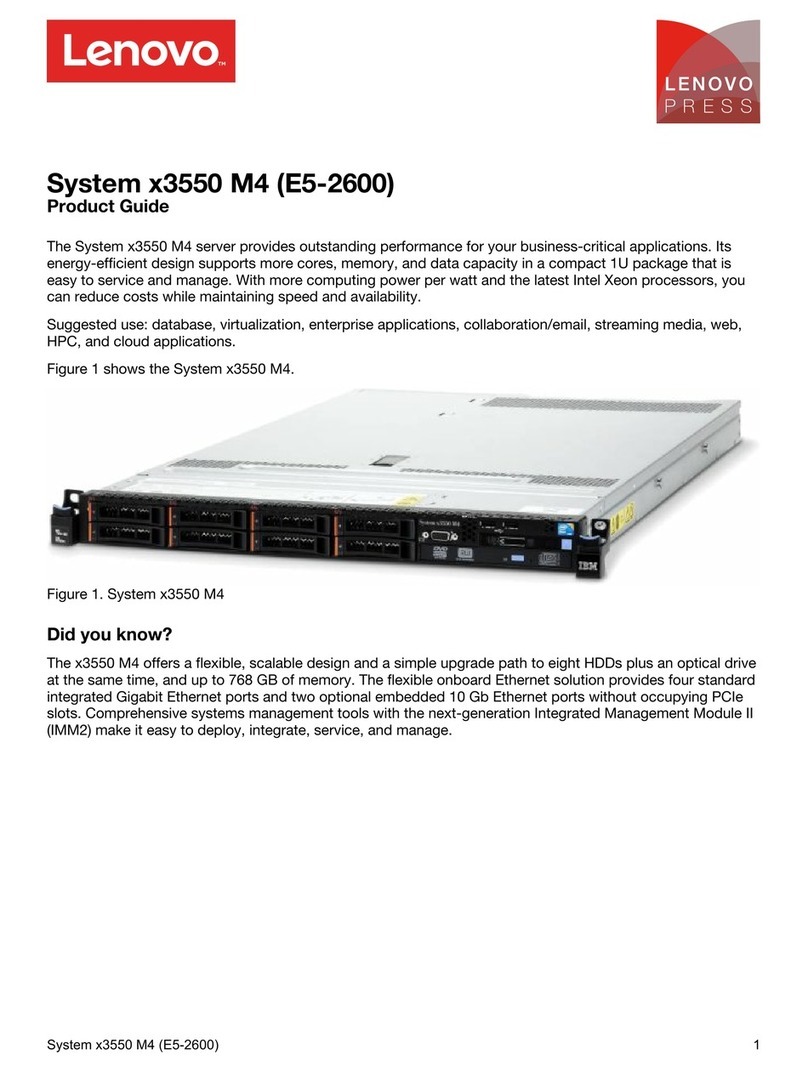 Lenovo x3550 M4 User manual