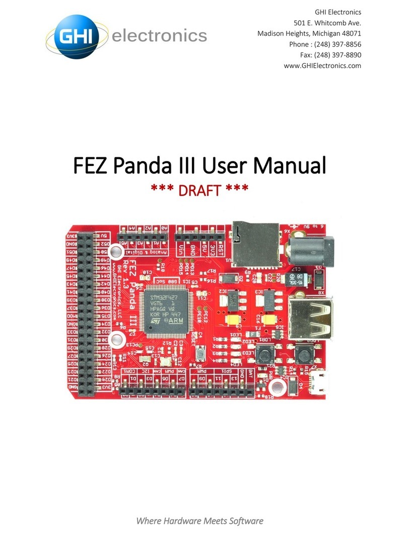 GHI electronics FEZ Panda III user manual